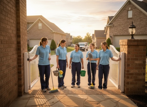 Residential house cleaning